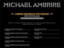 Tablet Screenshot of michaelambrire.com